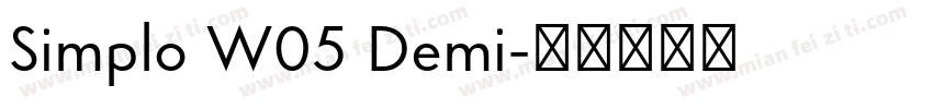 Simplo W05 Demi字体转换